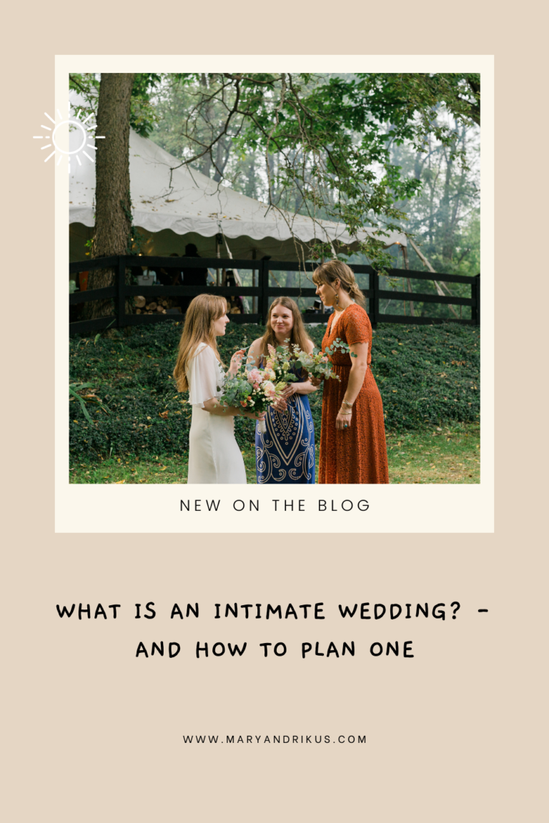 What Is An Intimate Wedding? - And How To Plan One - Maryandrikus.com