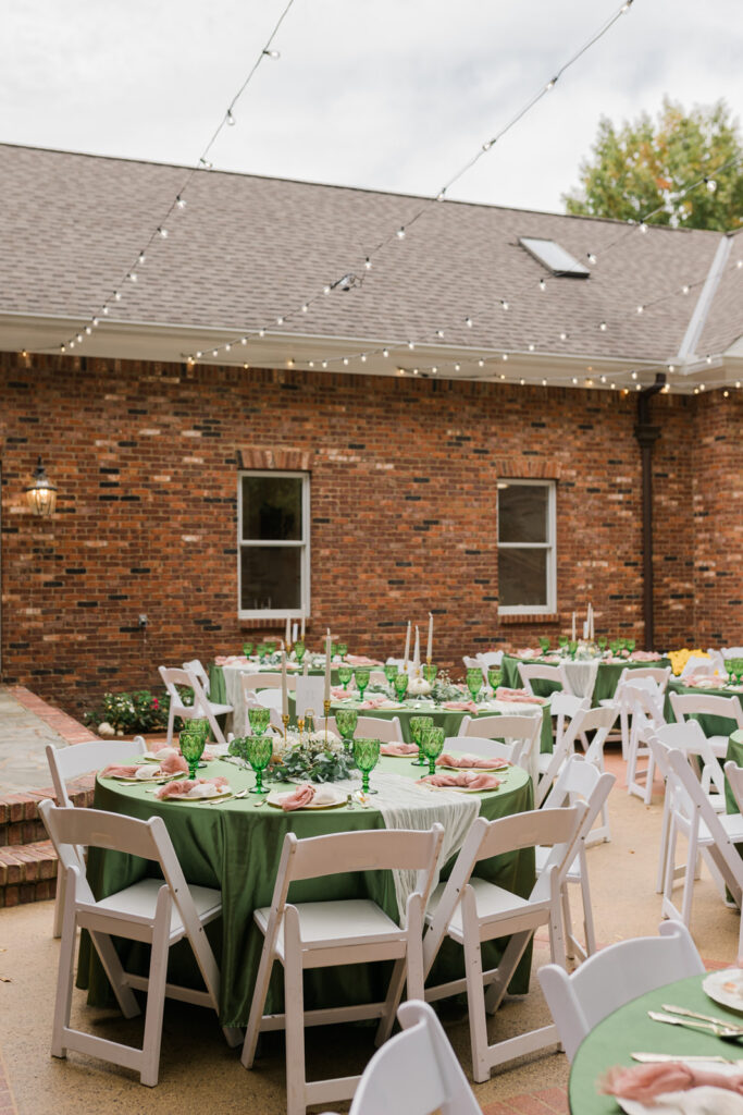 fall outdoor wedding reception idea